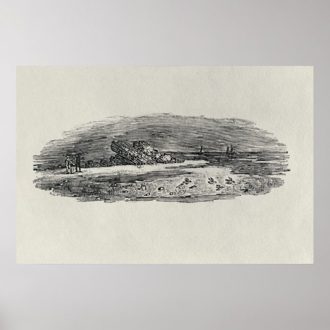 Steine mit Küstenschifffahrt, Poster (Vorne)