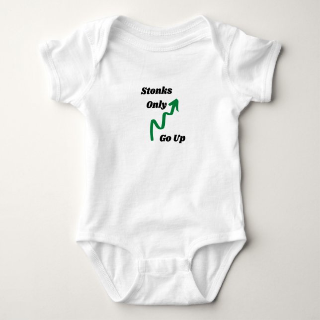 Steine steigen nur auf   baby strampler (Vorderseite)