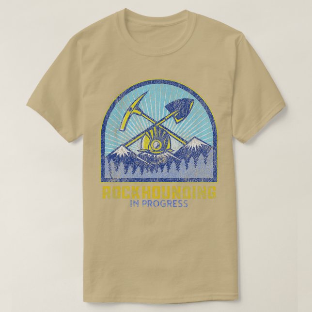 Steine Suchen im Gange T-Shirt (Design vorne)