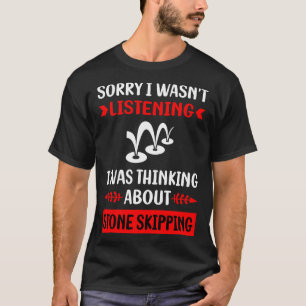 Steinehüpfen Steine Felsen Flachwasser tauchen T-Shirt