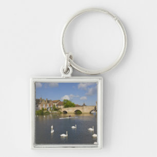 Steinerne Bogenbrücke und River Ouse, St Ives, Schlüsselanhänger