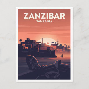 Steinernes Stadt, Sansibar Tansania Postkarte