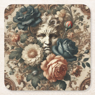 Steinfronten & müde Nächte - Gotisches Barock Rechteckiger Pappuntersetzer
