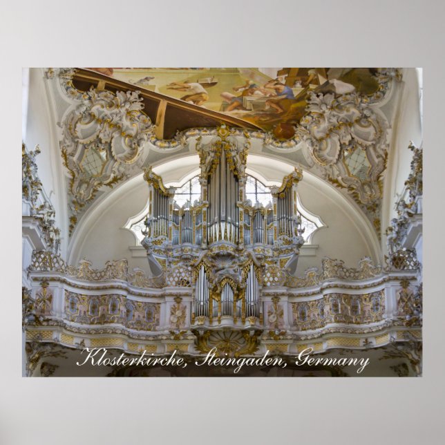 Steingaden Abbey Orgelposter Poster (Vorne)