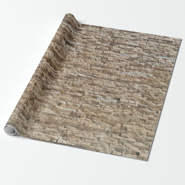 Steingeometrisches Muster Geschenkpapier (Ungerollt)