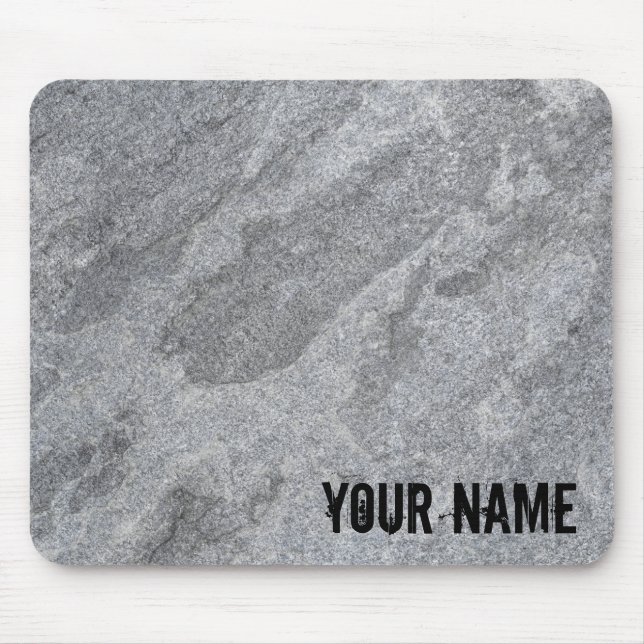 Steingranitstruktur, graue Steinzeug Mousepad (Vorne)