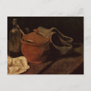 Steingut, Flasche und Holzschuhe, Vincent van Gogh Postkarte