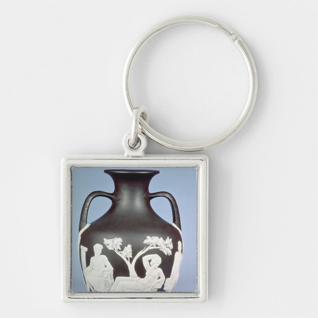 Steingut, Kopie des Portland-Vase Schlüsselanhänger (Vorne)