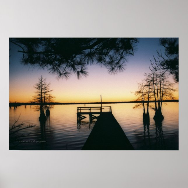 Steinhagen Reservoir Sunset Poster (Vorne)