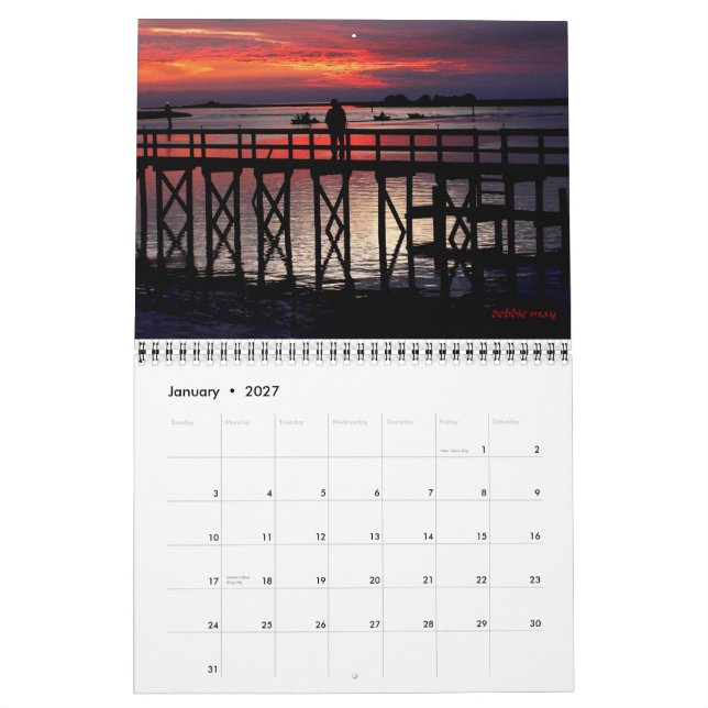 steinhatchee Sonnenuntergänge 2011 Kalender (Jan 2027)