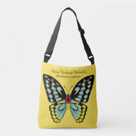 Steinhaufen Birdwing Schmetterling dorsal und Tragetaschen Mit Langen Trägern