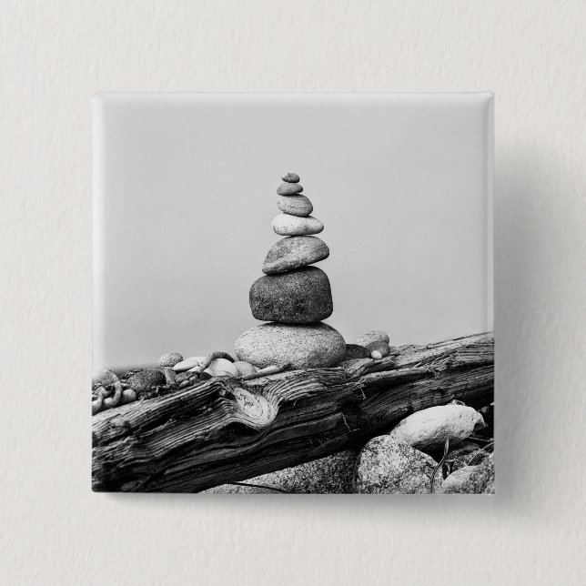 Steinhaufen Button (Vorderseite)
