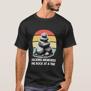 Steinhaufen Sagt Wanderung Erinnerungen stapeln fü T-Shirt