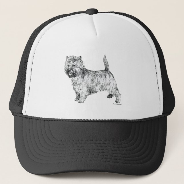 Steinhaufen Terrier Truckerkappe (Vorderseite)