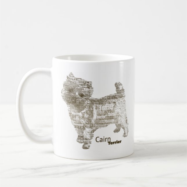 Steinhaufen Terrier ---  - TypoDoggies Tasse (Links)