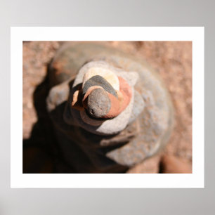 Steinhaufen-Turbulenz Poster