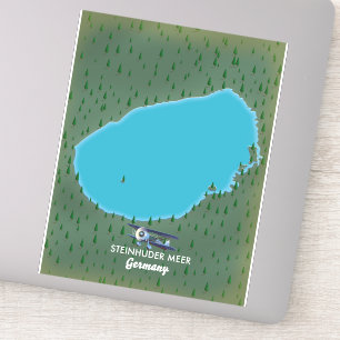 Steinhuder Meer Deutschland Karte Aufkleber