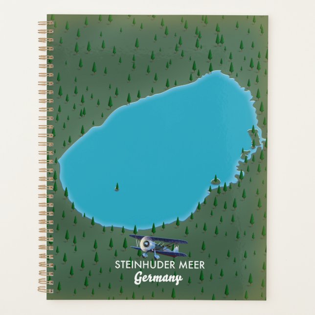 Steinhuder Meer Deutschland Karte Canvas Print Planer (Vorderseite)