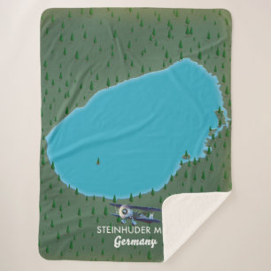 Steinhuder Meer Deutschland Karte Plaque Sherpadecke