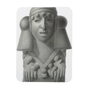 Steinidol des Regen-Gottes Cocijo, Platte von 'ANC Magnet