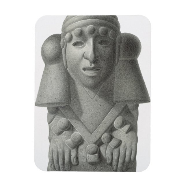 Steinidol des Regengottes Cocijo, Platte von 'Anc Magnet (Vertikal)