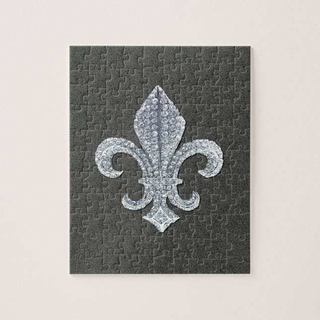 Steinjuwel Lilien-Flor New Orleans Puzzle (Vertikal)