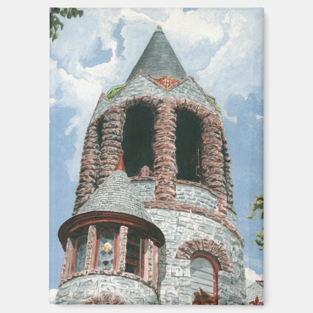 Steinkirchturm Magnet (Vorderseite)