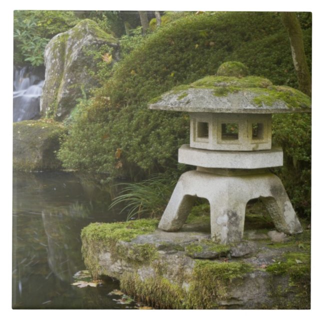 Steinlattern und Himmlische Fälle Fliese (Vorderseite)