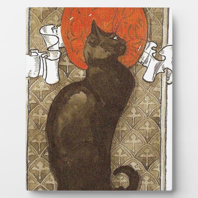 Steinleins Katze - Art Nouveau Fotoplatte (Vorderseite)