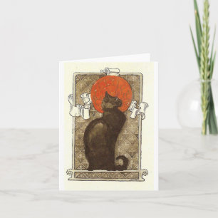 Steinleins Katze - Art Nouveau Karte