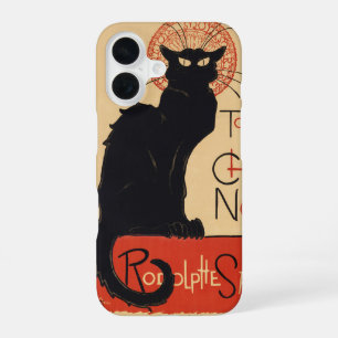 Steinlen Art Nouveau Chic Schwarze Katze Vintage D iPhone 16 Hülle