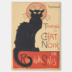 Steinlen Art Nouveau Chic Schwarze Katze Vintage D Magnet