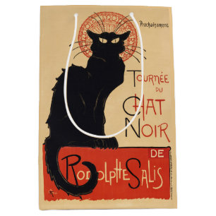 Steinlen Art Nouveau Chic Schwarze Katze Vintage D Mittlere Geschenktüte