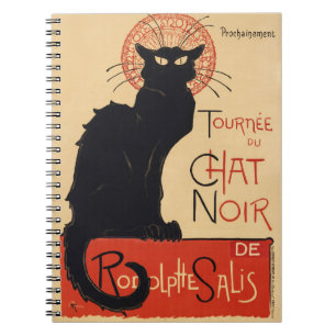 Steinlen Art Nouveau Chic Schwarze Katze Vintage D Notizblock