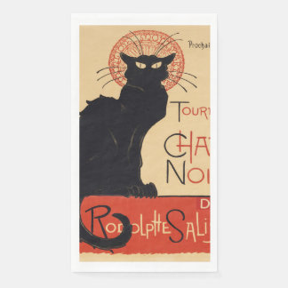 Steinlen Art Nouveau Chic Schwarze Katze Vintage D Serviette