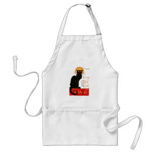 Steinlen Art Nouveau Französische Schwarze Katze K Schürze