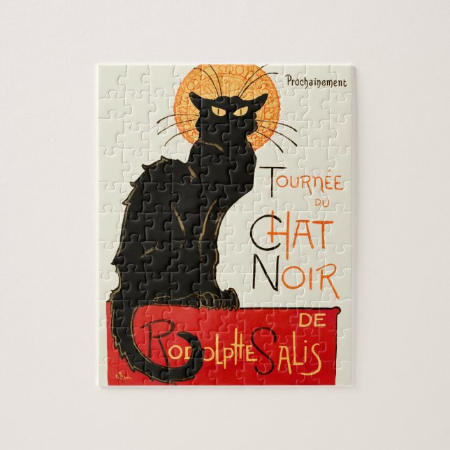 Steinlen Black Cat Classic Artwork Puzzle (Vertikal)