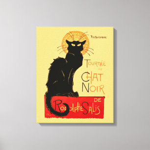 Steinlen Black Cat Classic French Artwork Leinwanddruck
