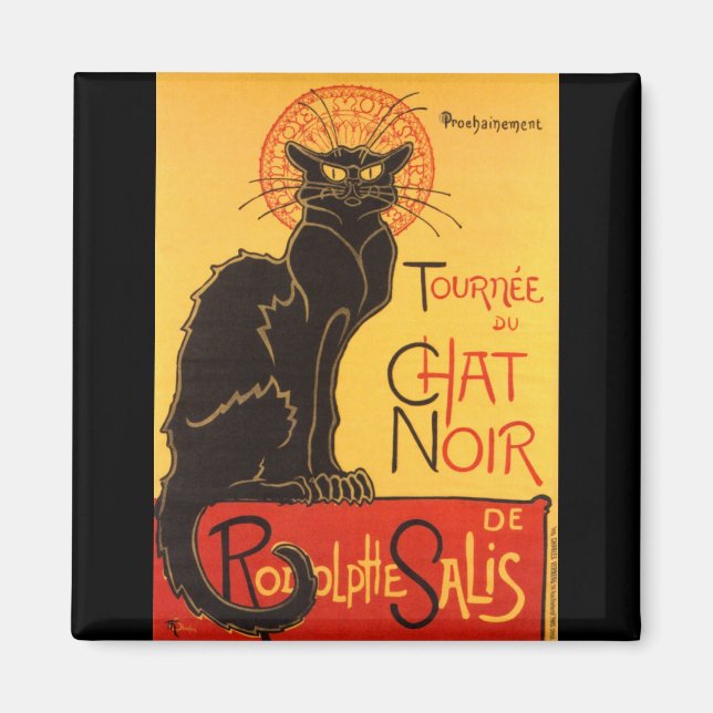 Steinlen: Chat Noir Magnet (Vorne)