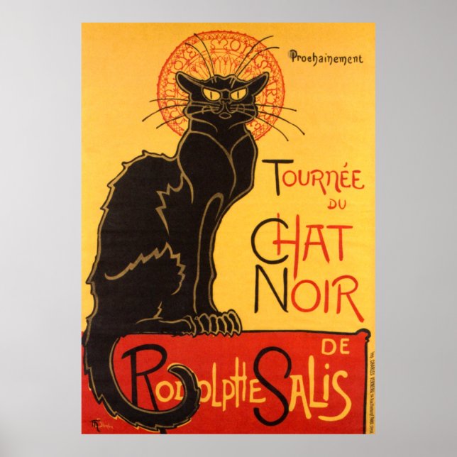 Steinlen: Chat Noir Poster (Vorne)