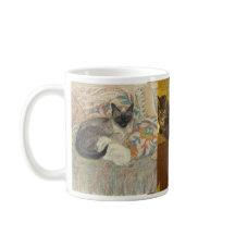 Steinlen Katzen, vier von ihnen