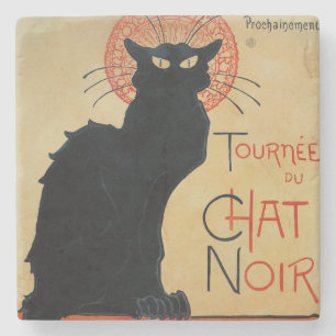 Steinlen Kunst Nouveau Tournee du Chat Noir Steinuntersetzer