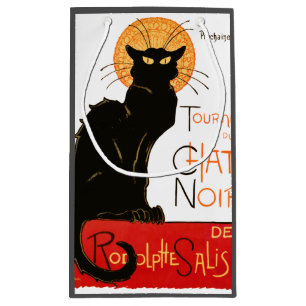 Steinlen Schwarze Katze Klassische französische Ku Kleine Geschenktüte