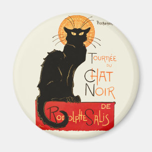 Steinlen Schwarze Katze Klassische Kunst Magnet