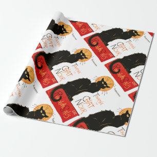 Steinlen Schwarze Katze Klassischer Französischer Geschenkpapier