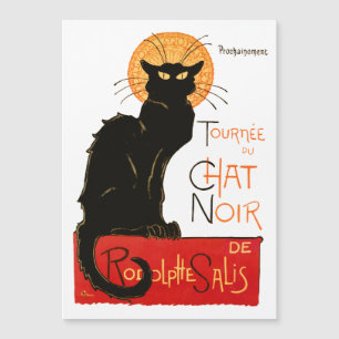 Steinlen Schwarze Katze Klassischer Französischer Magnetkarte