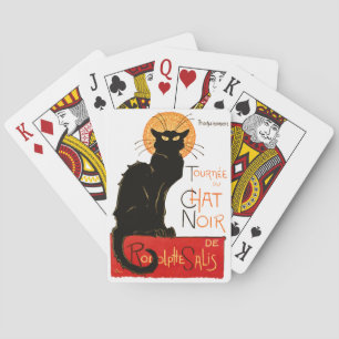 Steinlen Schwarze Katze Klassischer Französischer  Spielkarten