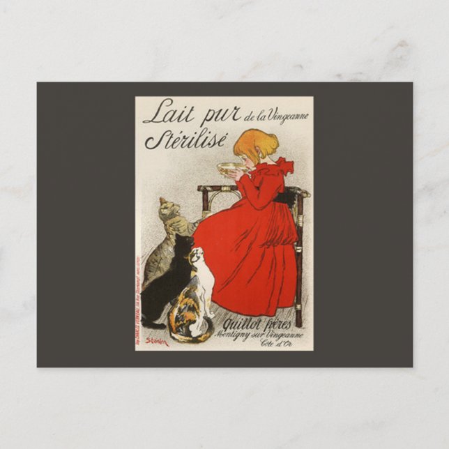 Steinlens Lait pur Stérilisé Postkarte (Vorderseite)