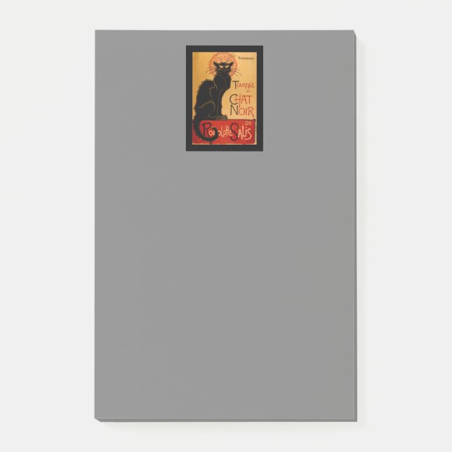 Steinlens Le Chat Noir Post-it Klebezettel (Vorderseite)