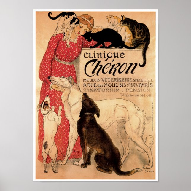 Steinlens Vintage Clinique Chéron - Print Poster (Vorne)